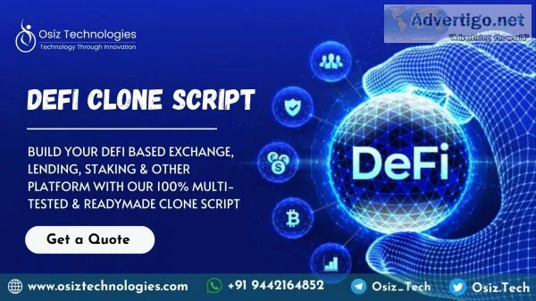 Defi clone script: your shortcut to building a decentralised fin