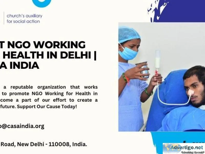 Best NGO Working for Health in Delhi  CASA India