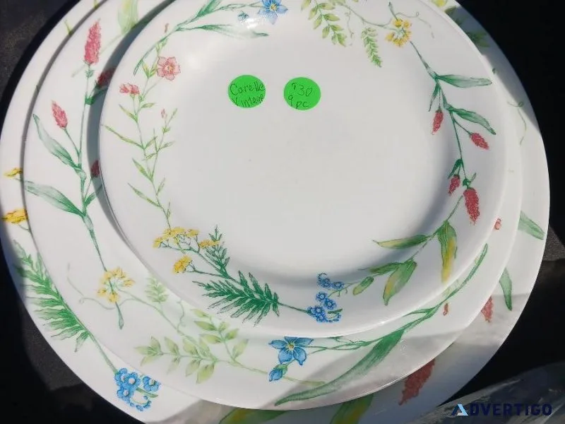 Corelle Vintage flower plates