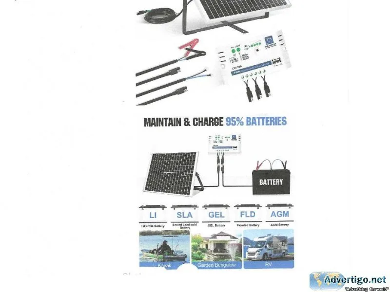 eco-worthy 25Watt 12V battery solar panel