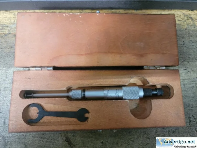 Starrett 0-1&quot Mechanical Groove Micrometer