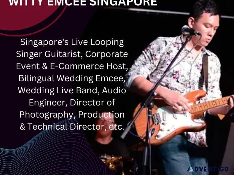 Witty emcee singapore
