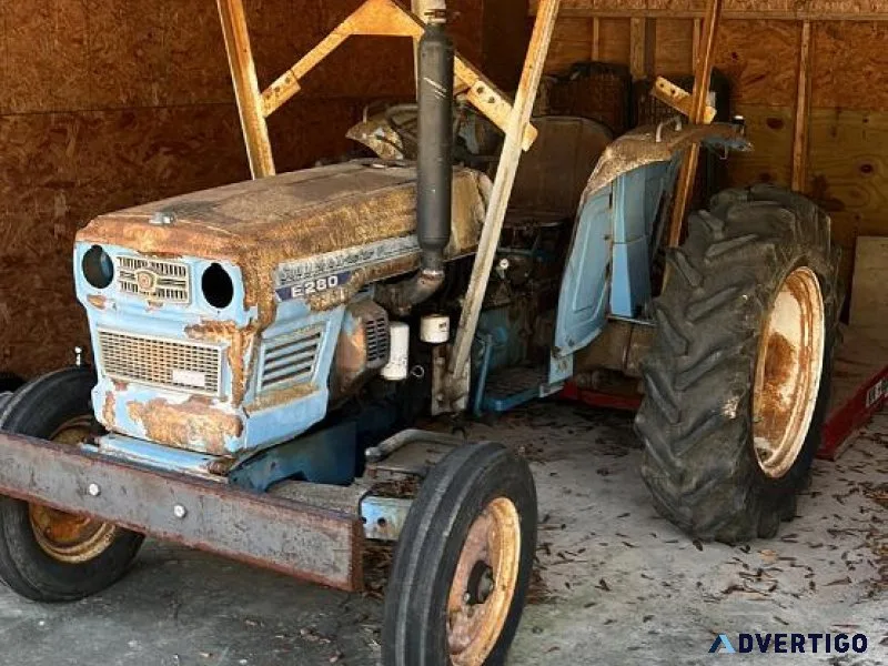 Tractor and brush hog