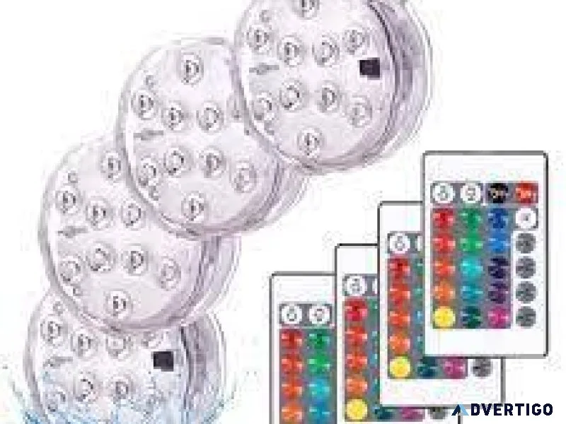 Make a Splash with our Vibrant LED Submersible Lights