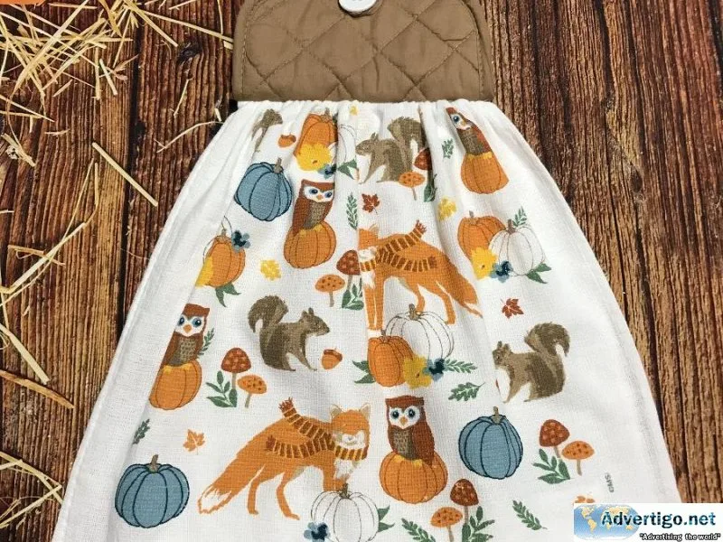 Fall Animals and Wildlife Kitchen Towels