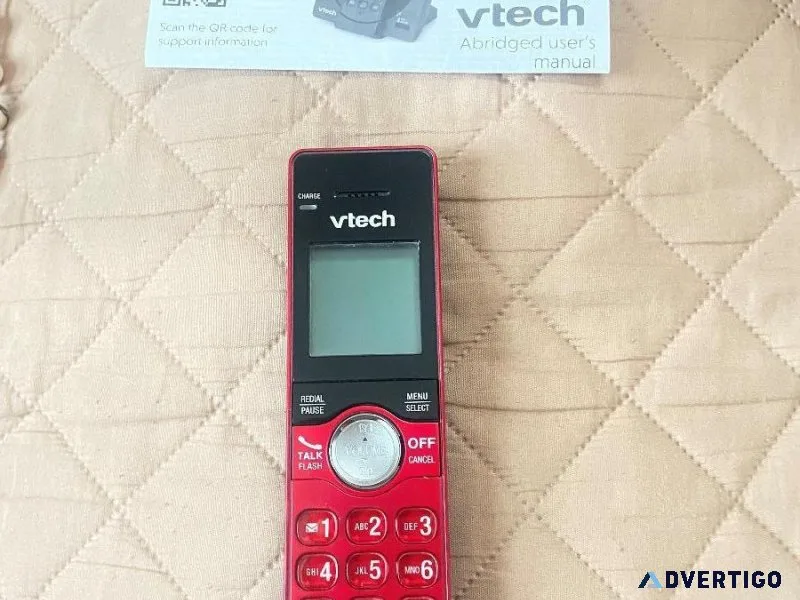 V Tech Cordless Phone Red