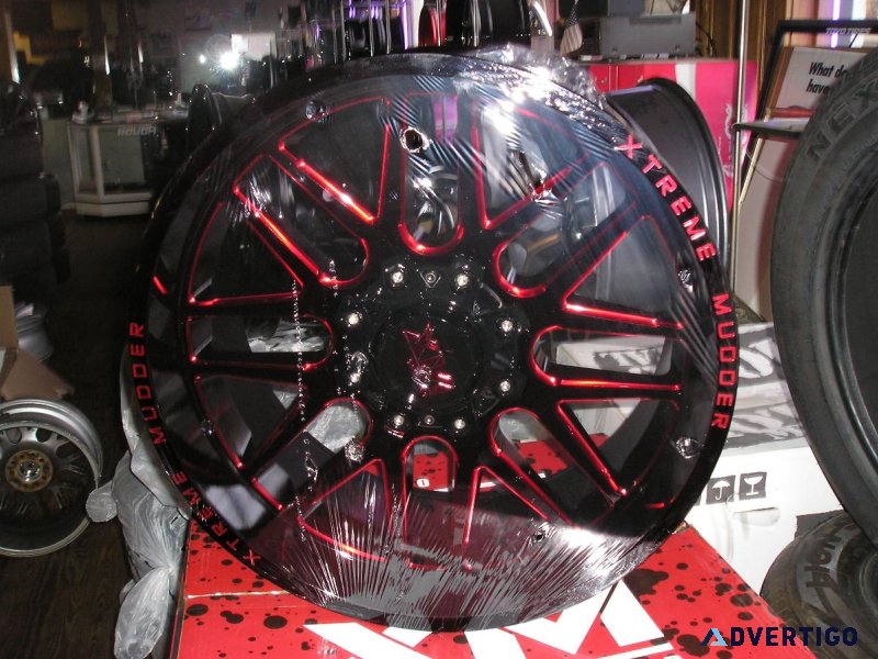 4 22 inch extreme mudder wheels
