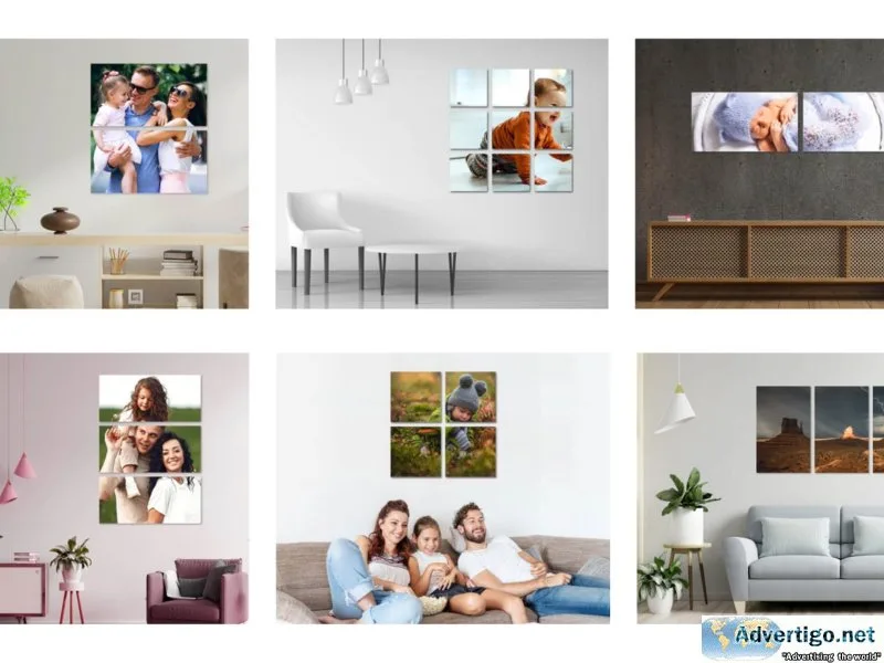 Get custom split canvas prints online in india
