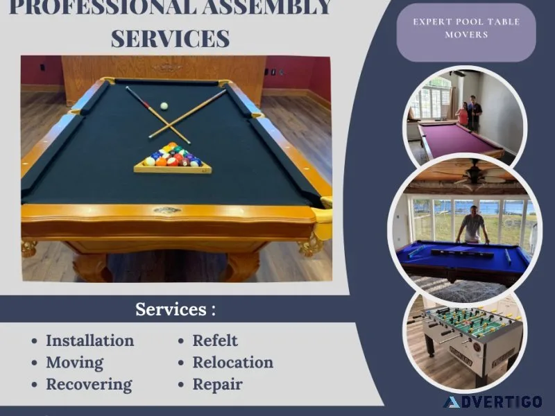 Pool Table Installation Moving Repair