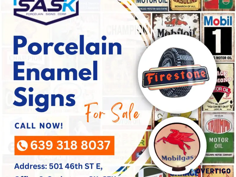 Best Porcelain Enamel Signs for sale in Saskatoon