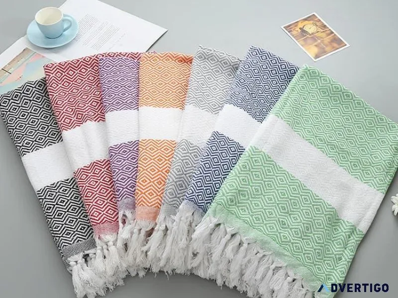 Turkish Towel White Border Design