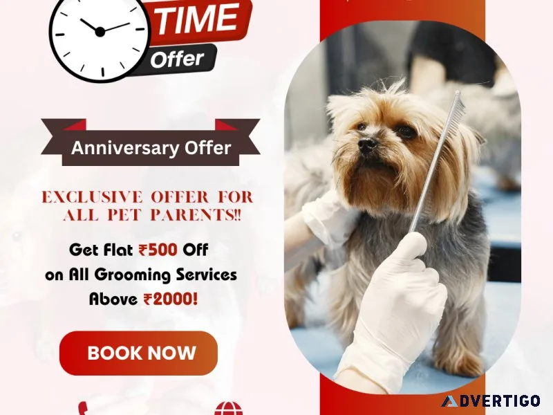 Get Rs.500- off on all grooming services above Rs.2000-