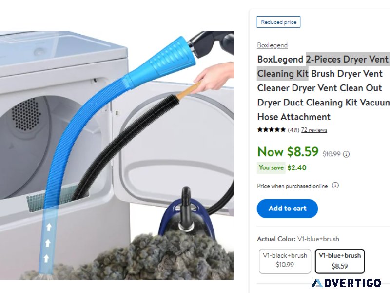 BoxLegend 2-Pieces Dryer Vent Cleaning Kit