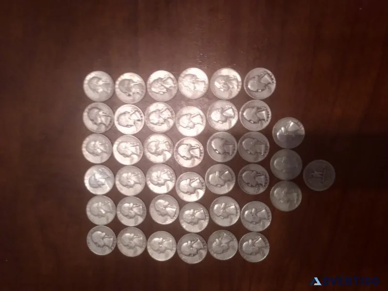 Silver coins halves and dimes etc