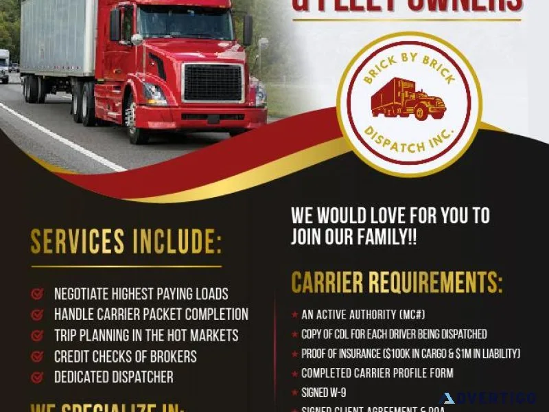 Looking for Owner Operators Small Fleet Owners