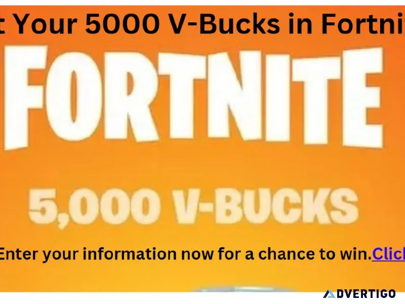 Get Your 5000 V-Bucks in Fortnite