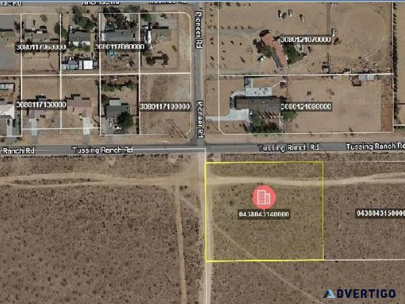 2.27 Acres off Tussing Ranch Rd.  Pioneer Rd. Apple Valley CA