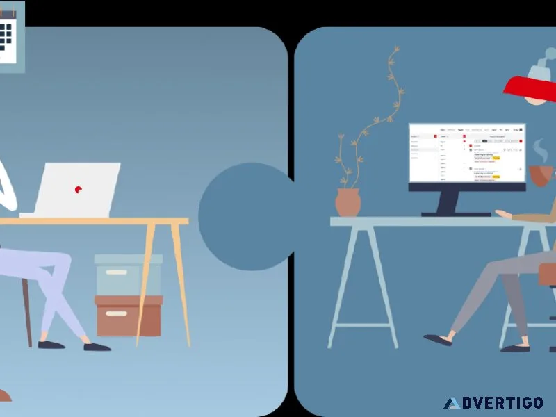 Remote work application for the team