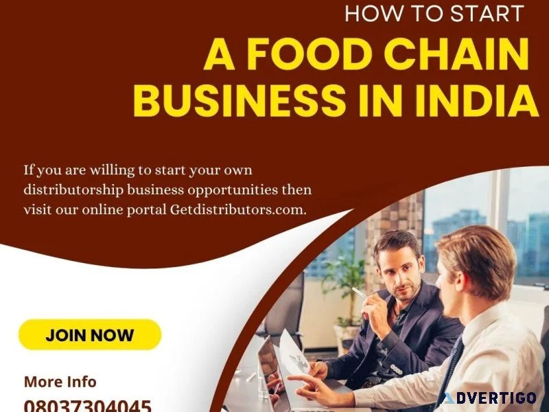 How to Start a Food Chain Business in India