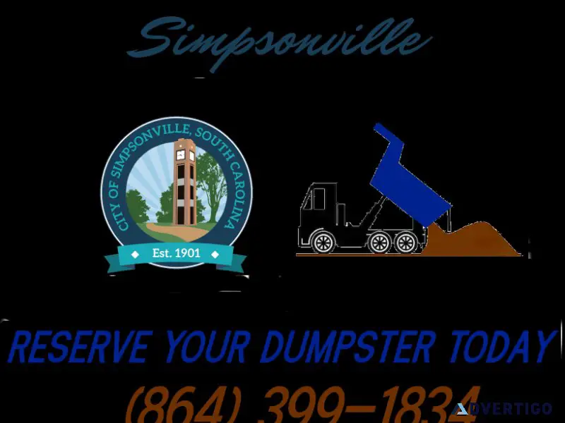 Simpsonvilledumpster rental