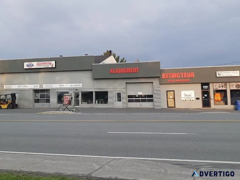 MECHANIC GARAGE with its BUILDING  INCOME  DUPLEX Beauce