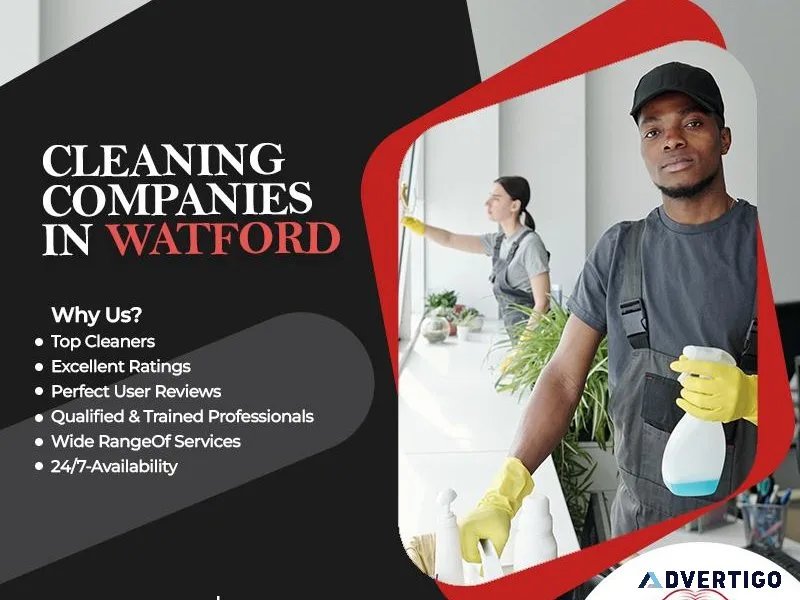 Hire the affordable services of CLEANING COMPANIES IN Watford