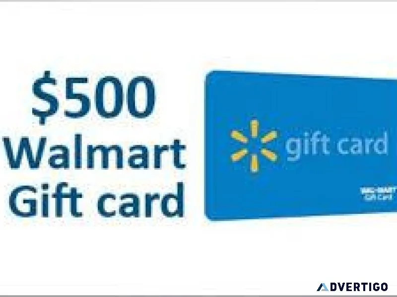Giveaway 500 Walmart eGift Card