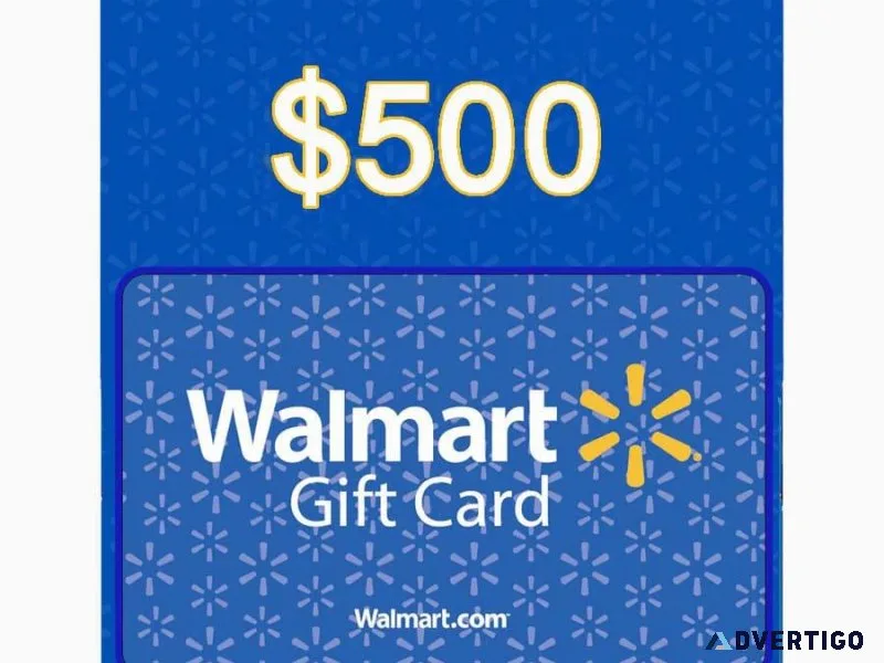Get a free 500 Walmart eGift Card