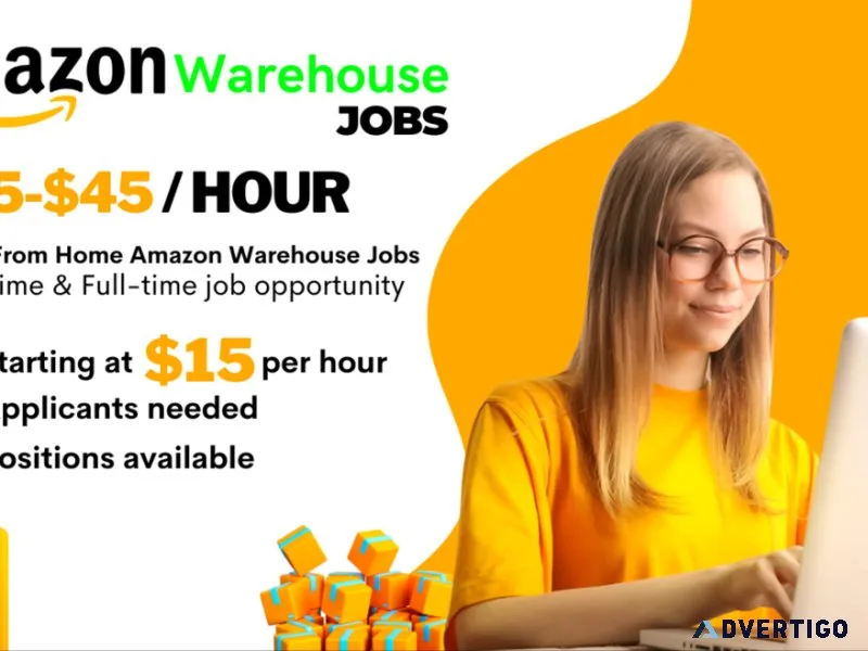 Amazon Work From Home and Earn 40- 60 Per Hour