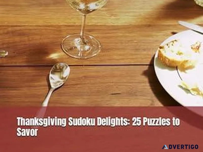 Thanksgiving Sudoku Delights 25 Puzzles to Savor