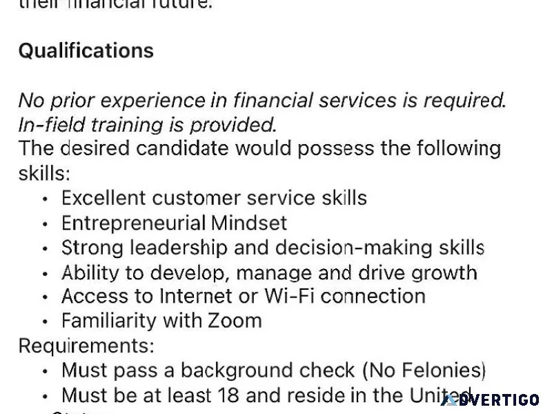 Work from Home Insurance Agents Opportunity