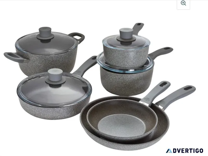 Ballarini Parma Plus 10-Piece Aluminum Nonstick Cookware Set
