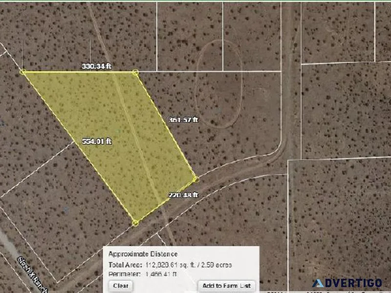 2.58 Acres - No utilities  East Apple Valley - X-Slash Ranch Rd.