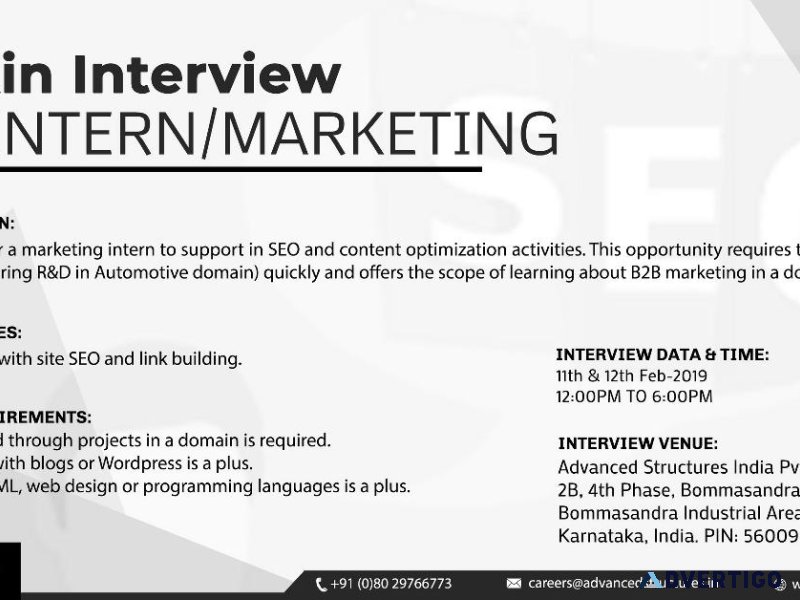 SEO Intern Job Description