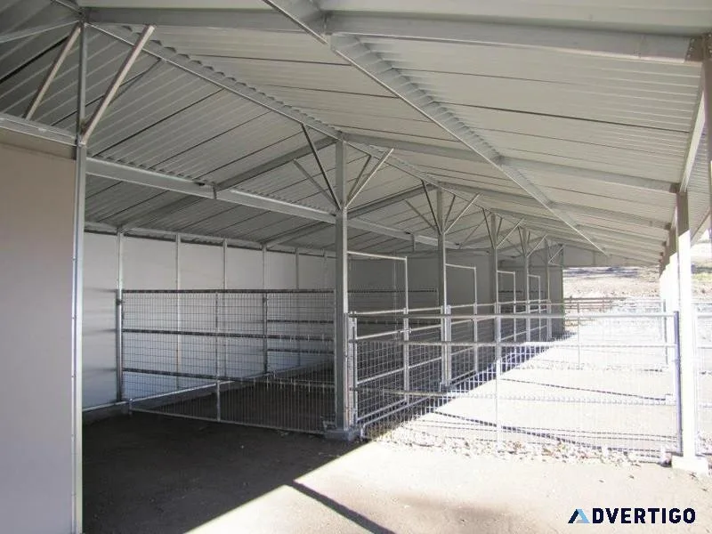 Maintenance-Free 3-Stall Horse Barn Kits
