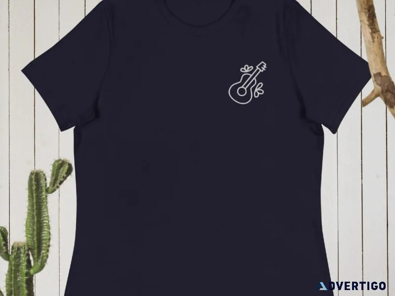 Brand New Women s Relaxed Guitar Tee Shirt