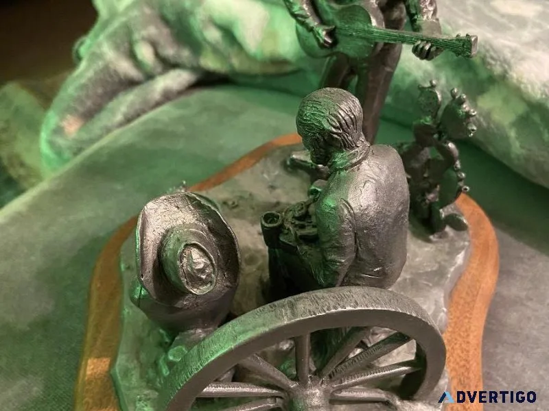 Ricker Cowboy Statue made of Pewter