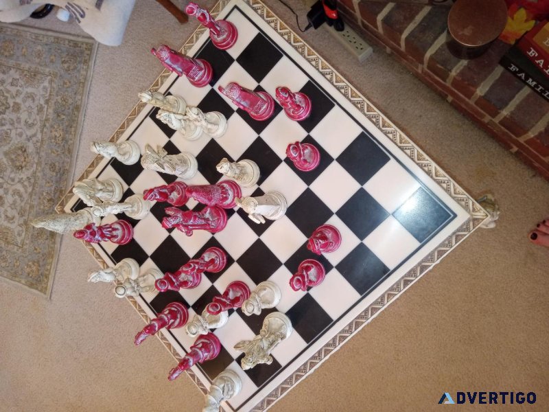 Marble Top Chess -Set