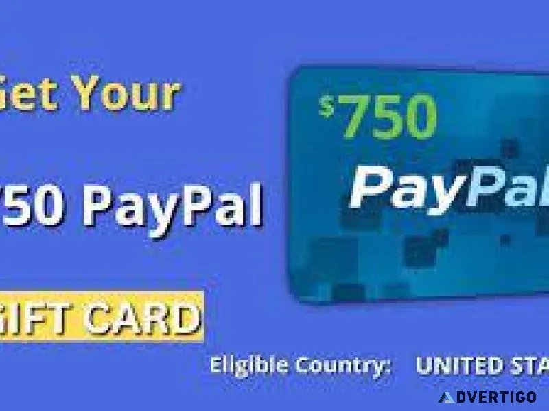 Submit Your Gmail Now and Get Free 750 payPal Gift Card