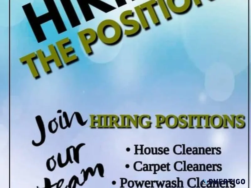Need cleaners for contract