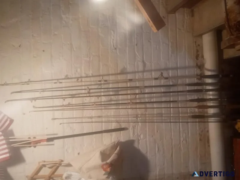 7 multiple size fishing rods