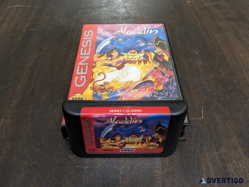 Aladdin Sega Genesis Complete In Box Video Game