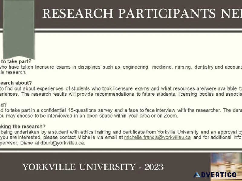 Research Participants Needed