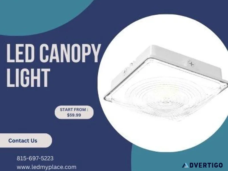 Radiant Glow High-Performance LED Canopy Light
