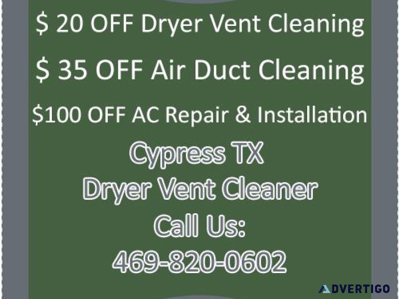 Cypress TX Dryer Vent Cleaner
