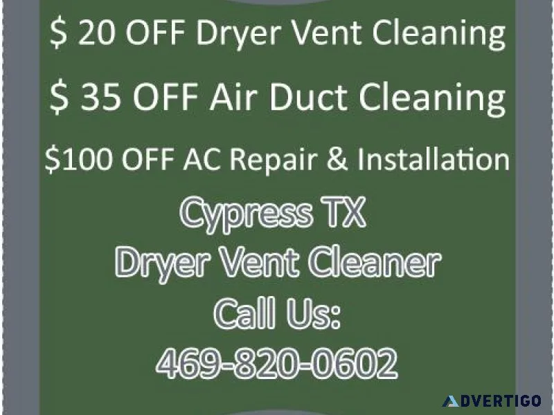 Cypress TX Dryer Vent Cleaner