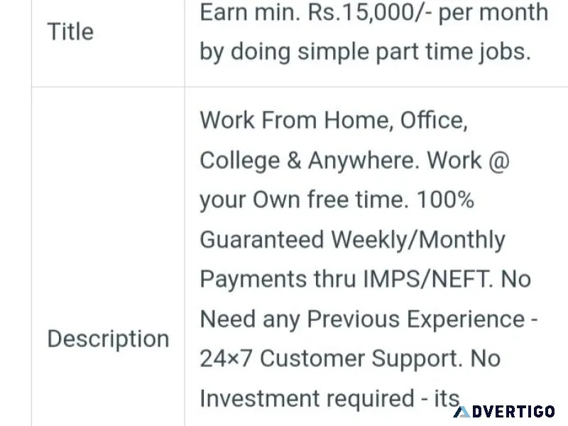 Work from home