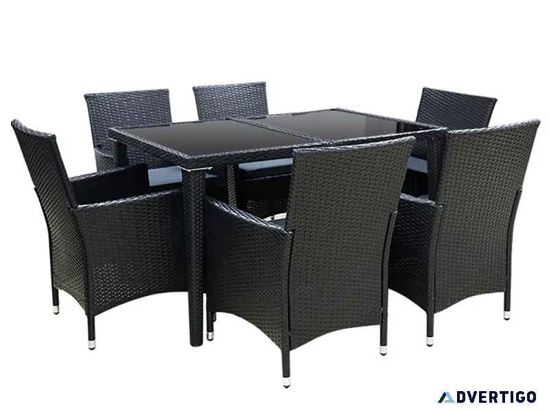 Gardeon Outdoor Furniture 7pcs Dining Set