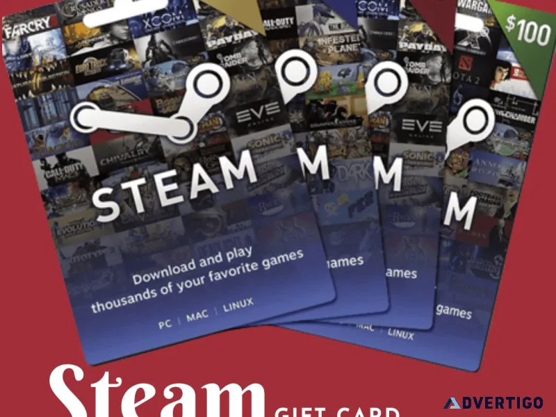 Free STEAM Gift Card - 2023