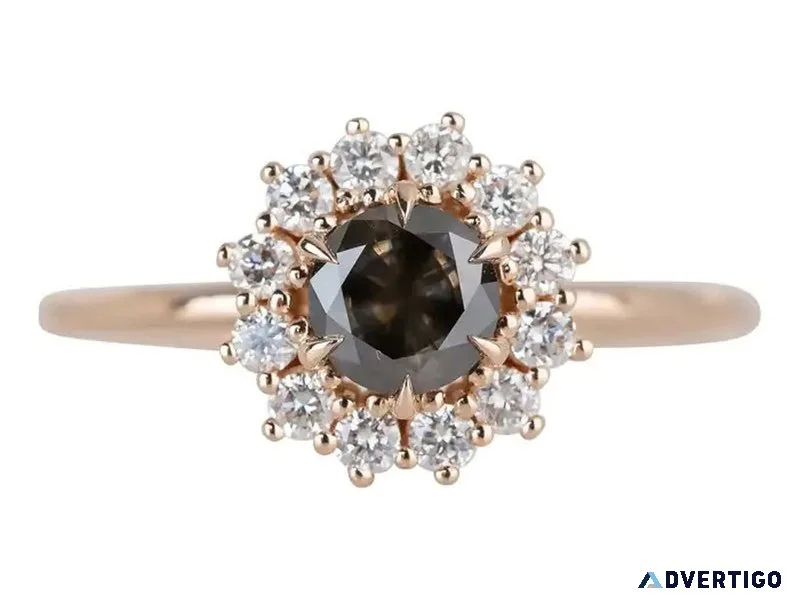Exquisite antique black diamond ring for sale